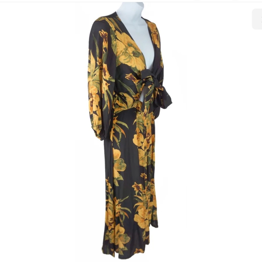 NWT Free People Faithful The Brand Oliveria Midi Dress Size XL - Picture 2 of 9